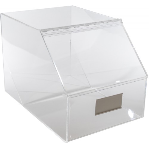 Bulk Bin 12" W x 12" D x 12" H,  3/16" Acrylic