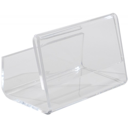 Business Card Holder, Single Card (Holds bundle), 3 1/2" W x 2" H , 1/8" Acrylic