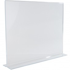 T-Style Sign Holder 14" W x  11" H, top load, 1/8" Acrylic