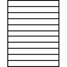 Laser Sheet Label (L-11) 8.5" x 1", 11 per sheet