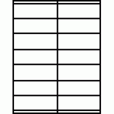 Laser Sheet Label (L-14) 4.25" x 1.5", 14 per sheet