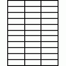 Laser Sheet Label (L-33) 2.833" x 1", 33 per sheet
