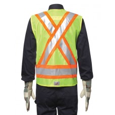 Vest, Large DSI Lime Yellow Traffic Vest