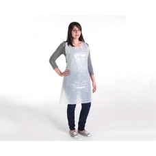 Apron 28" x 46" Disposable Poly, White  (100/PK)