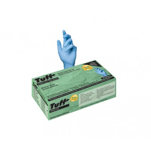 Gloves Medium Disposable Touch n Tuff Powder Free Nitrile 4ml 100/Box, 10 Box/CS
